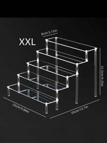 Suporte de Bolo Transparente Multiníveis de Acrílico, Expositor para Sobremesa, Copo de Bolo, Festa de Aniversário, Casamento, Lanche