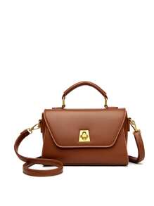 方包女包高品质单肩包2025时尚简约水桶包单肩包 - 棕色 - 查看 2