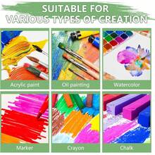 5pcs Canvas Painting Boards, Size 20x30cm/8x12in, 20x15cm/8x6in, White Primed, Suitable For Acrylic Oil Watercolor Painting Projects, Fit For Different Groups - 3mm Thick, Perfect Art Supplies, Enjoy The Joy Of Painting - Multicolor - View 2
