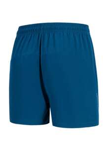1 件男士户外休闲运动短裤夏季轻便速干宽松透气五分短裤慢跑裤 - 寶藍色 - 查看 3