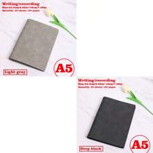 1/2/3 Libros, Cuaderno con tapa blanda desmontable, 60 hojas 120 páginas, estilo minimalista; Material suave, encuadernación espiral para reemplazo fácil, papel amigable con los ojos para escritura a doble cara, adecuado para oficina/escuela/vida diaria/cuaderno/bloc de dibujo, disponible en dos tipos de páginas, rayadas y en blanco.
