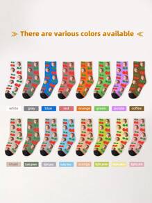1 Pair Customized Face Print Mid-Calf Socks For Kids/Teens, Personalized With Photo Design, Interesting Custom Image Socks For Boys And Girls, Suitable For Daily Wear, Festivals, Birthdays, And Other Occasions - Multicolor - View 5