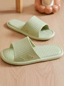 Women's EVA Slippers, Comfortable Indoor Casual Shower House Slippers, Lightweight Soft Sole, Suitable For All Seasons - Green - View 1