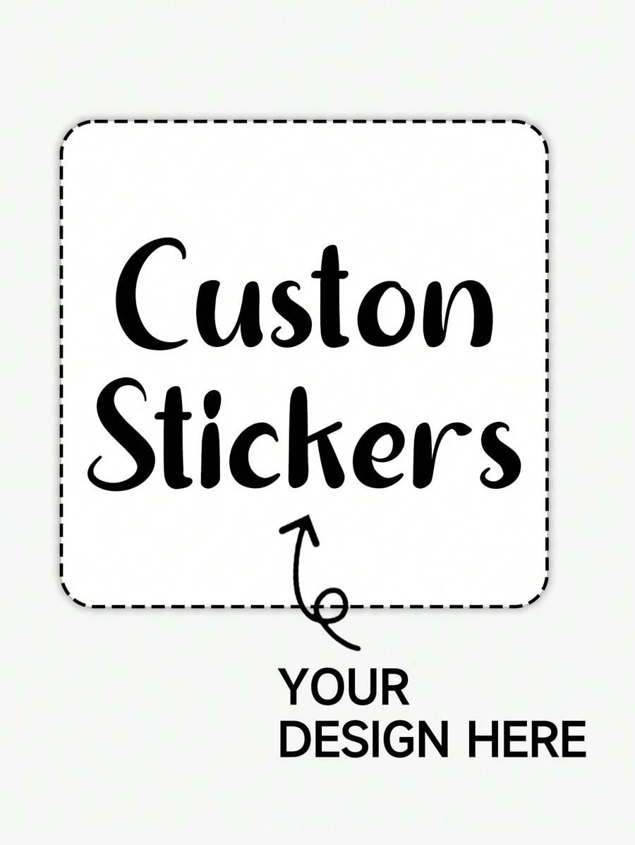 定制个性化独特彩色设计贴纸、乙烯基贴纸、透明徽标贴纸、复古牛皮纸标签、粘性防水理想礼品名称标签、可重复使用的笔记本电脑徽标贴纸、婚礼贴纸