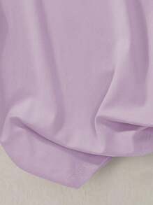 Áo thun cổ tròn in logo cô gái trẻ dễ thương cầm ô, thường ngày, mùa hè - Màu tím - Xem 5