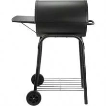 Charcoal Grills Outdoor BBQ Grill, Barrel Charcoal Grill With Side Table, With Nearly 500 Sq.In. Cooking Grid Area, Outdoor Backyard Camping Picnics, Patio And Parties, Black By DNKMOR - 常規尺寸 - 查看 8