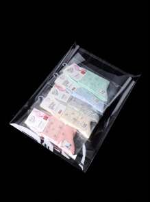 50 个/100 个/200 个透明 OPP 自粘袋，适用于包装母亲节、情人节、万圣节、圣诞节、生日派对等礼品、书籍、配饰、珠宝、文具等物品 - 無色 - 查看 7