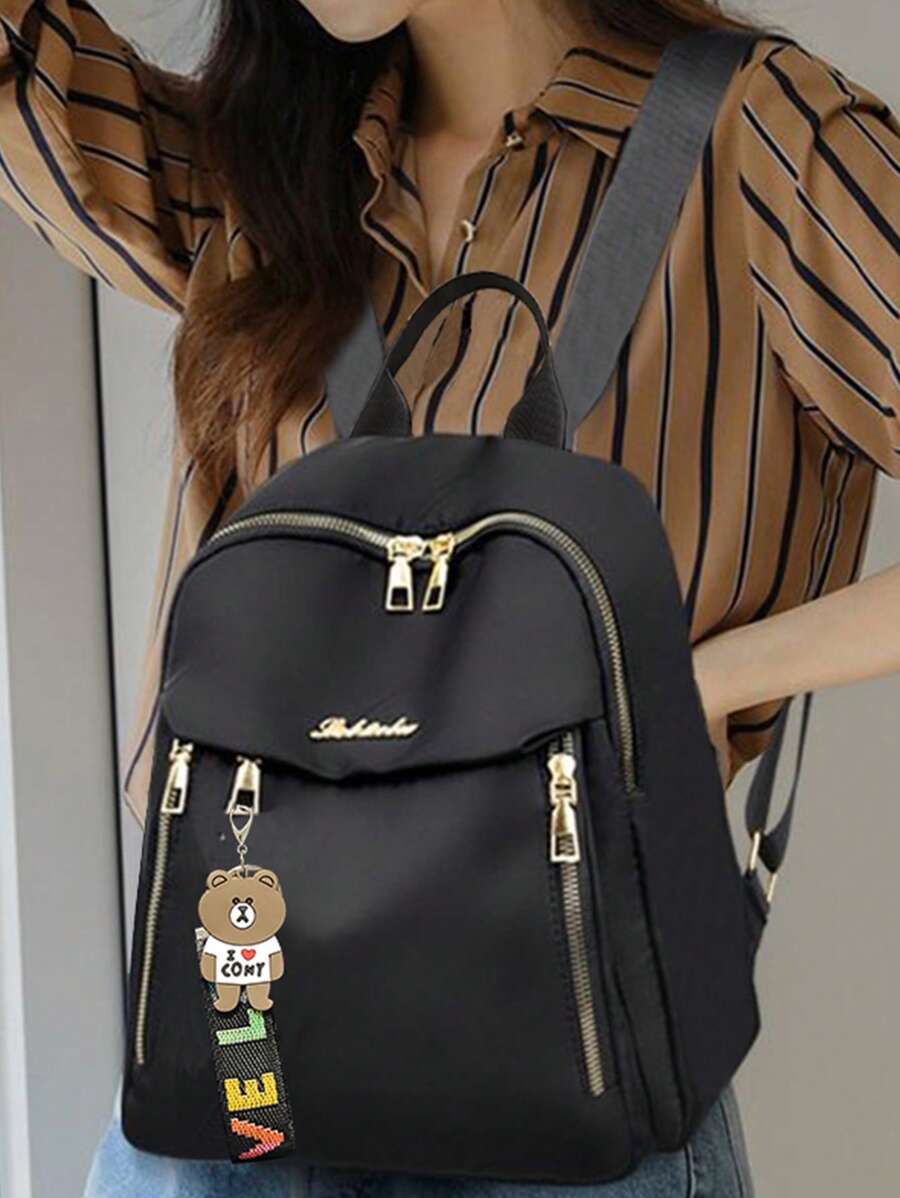 Backpack For School Season - Men's Style - Simple One-Piece Large Capacity Travel Backpack - Suitable For Both Men And Women As A Casual Bag - Multicolor - View 1