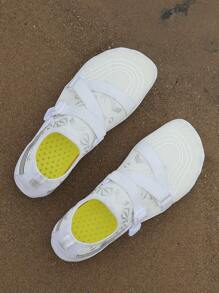 水鞋水上鞋游泳鞋宽赤足鞋男式女式沙滩运动速干赤足划船钓鱼潜水冲浪 - 白色 - 查看 4