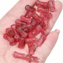 20/100pcs 6x12mm Glass Bamboo Glaze Beads Colorful Spacer Beads For DIY Jewelry Making, Round Cylinder Beads For Bracelet, Necklace, And Hairpin Crafting
