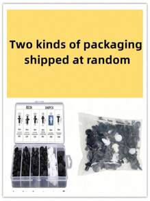 100 个保险杠夹汽车夹塑料铆钉紧固件推入固定器套件，带尺寸汽车推针铆钉套装带紧固件拆卸器。