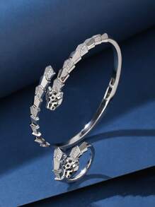 Adjustable Bracelet & Ring 2 Pieces Jewelry Set, Fashionable & Charming, Suitable For Women's Daily And Holiday Wear As Gifts