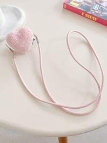 3D Heart-Shaped Mobile Phone Case Back Clip Lanyard, Can Be Crossed Diagonally And Hung Around The Neck, Removable, Adjustable Anti-Fall Mobile Phone Back Clip Lanyard, Universal Mobile Phone Case Gifts For Mother, Family, Friends, Birthday, Holiday Phone Charm, Phone Chain