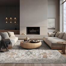 复古欧洲波西米亚东方水晶天鹅绒地毯，全面覆盖升级面料和材料，精致清晰的装饰地毯，适用于卧室、客厅、更衣室、育儿室和多功能室，易于清洁的家用装饰地毯，异国情调的复古风格