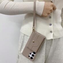 1 PC Luxury High-End PU Leather Wallet Case Compatible With Samsung Compatible With Galaxy S25 S24 S23 S21 S20 FE S20 Plus Note 20 Ultra A52 A53 A54 A16 A25 A36 A56 A73 A34 A03 A03S A12 A13 A14 A21 A21S A22 A23 A24 A32 A42 A71 5G Lanyard Compatible With Iphone 16 15 14 Plus 13 12 11 Pro Max Protective Shell For Pixel 9 8 7 6 Pro XL 8A 7A 6A Anti Fall Cover For Xiao Mi Redmi Note 13 Pro 14 13 12 11 Ultra Multi Functional Mirror Phone Case