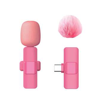 Micrófono inalámbrico de solapa para smartphone, micrófono inalámbrico plug and play para grabación de video/audio, micrófono de solapa para entrevistas/vlogs/enseñanza