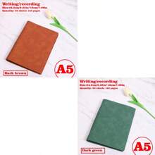 1/2/3 Libros, Cuaderno con tapa blanda desmontable, 60 hojas 120 páginas, estilo minimalista; Material suave, encuadernación espiral para reemplazo fácil, papel amigable con los ojos para escritura a doble cara, adecuado para oficina/escuela/vida diaria/cuaderno/bloc de dibujo, disponible en dos tipos de páginas, rayadas y en blanco.