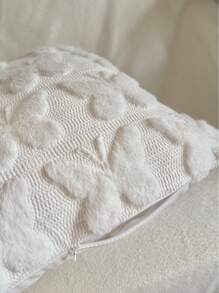 1 pieza Funda de cojín decorativa acolchada de peluche suave con mariposa 3D (solo funda, sin relleno)