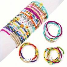 4000pcs Fashionable Glass Seed Bead Set, 3mm Multicolor Beads For Jewelry Making, DIY Bracelets, Necklaces, Handcraft - Fantasy, Love, Festival Themed, Beading Supplies