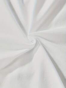 沙丁鱼罐头设计宽松大码女士短袖圆领休闲T恤，夏季海滩 - 白色 - 查看 5