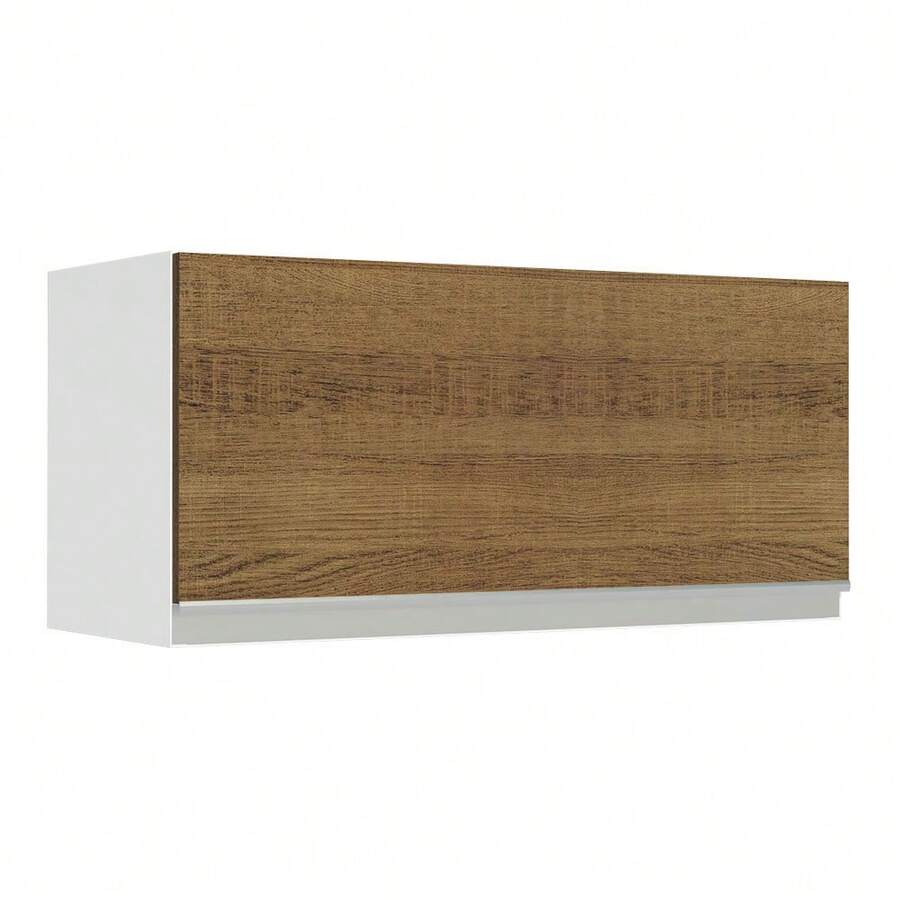 Gabinete Bajo Cocina Madesa Glamy 70cm Color Blanco/marrón - Blanco y Marrón - Ver 1