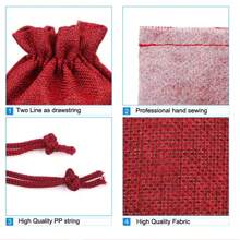 20 PIEZAS, 2 Tamaños Pequeños, 20 Colores, Bolsas de Regalo de Yute y Arpillera, Bolsas de Almacenamiento Reutilizables Bolsas para Joyas, Cosméticos y Manualidades con Cordones para Fiestas, Bodas, Navidad, Envasado de Lino