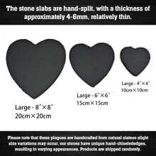 1pc Customized Memorial Garden Stone, Condolence Gift, Tombstone, For Losing Loved Ones, Mother, Father, Memento, Home Decor, Valentine Day, Valentine Day Decor Ornamental Cute,Fashionable,High-Quality,Adorable,Colorful Custom,Personalized,Unique Ideal Gifts For Her Her,Boyfriend,Girlfriend,Dad,Mom,Family,Friends,Pets,Son For Anniversaries,For Valentine's Day,For Mother's Day,For Birthdays,For Children's Day,For Father's Day,For Graduation,For Weddings,For Housewarming School,Home,Office,Slow Summer Living,Festive Calendar - Black - View 6