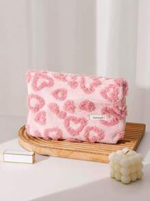 1 件小袋钱包收纳袋化妆旅行袋储物袋小化妆包精致提花化妆包，便携且极具吸引力的储物袋，便携式护肤品和洗漱用品包，手提包，女士户外便携包，轻巧，外出必备！ - 彩色 - 查看 1