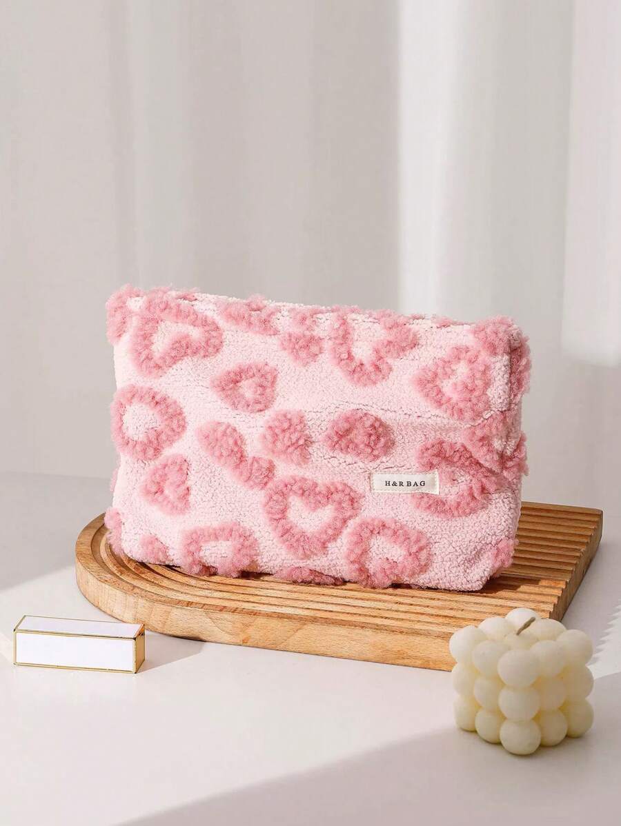 1 件小袋钱包收纳袋化妆旅行袋储物袋小化妆包精致提花化妆包，便携且极具吸引力的储物袋，便携式护肤品和洗漱用品包，手提包，女士户外便携包，轻巧，外出必备！ - 彩色 - 查看 1