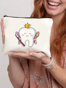 Túi đựng bàn chải đánh răng, túi hoạt hình in hình răng, túi đựng mỹ phẩm cho nữ, túi đựng bút chì đi học, túi đựng đồ vệ sinh cá nhân khi đi du lịch, túi đựng quà Giáng sinh cho trẻ em túi đựng đồ trang điểm túi đựng đồ trang điểm hộp đựng đồ trang điểm hộp đựng đồ trang điểm hộp đựng đồ trang điểm - Nhiều màu - Xem 1