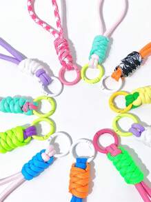1 件彩色钥匙扣挂绳，长防丢钥匙链，汽车钥匙圈，包包，手机壳，裤子装饰万圣节配饰教师节圣诞礼物 - 彩色長款掛飾 - 查看 10