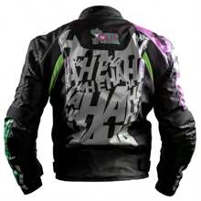 KOV Chamarra para Motociclista con Protecciones Certificadas - Negro - Ver 3