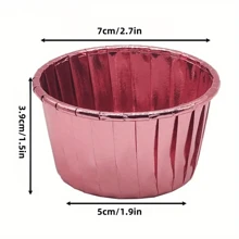 50pcs Round Cake Cupcake Paper Baking Cups, Heat-Resistant Disposable Cupcake Holders With Lids, Muffin Cups For Christmas, Halloween, Thanksgiving Party Cakes