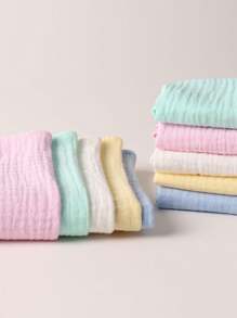 5 piezas de baberos de saliva sencillos, baberos de muselina suave y amigable con la piel aptos para uso diario de bebé