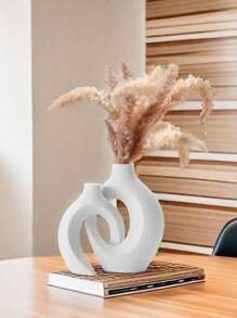 2pcs Creative Couple Series Home Decoration Flower Vase, Suitable For Home Decor, Bedroom Decor, Office And Students, The Best Gift To Give To Friends