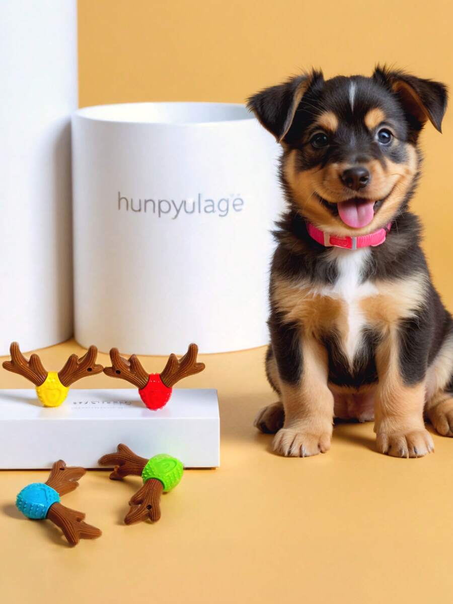 1 件猫/狗爱好者礼物和狗/猫妈妈爱宠物咀嚼玩具狗爱好者和狗妈妈爱磨牙棒，互动训练牙齿护理玩具，适合狗爱好者和狗妈妈