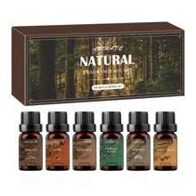 #Precio reducido por tiempo limitado Juego de 6 Aceites Esenciales de Acacia - Aceite de Fragancia Natural para Difusores, Velas y Humidificadores - Relajante Ambientador para el Hogar y el Coche, Regalo con Presentación de Escena del Bosque Exótico, Perfume de Aceite Esencial, Para Familia, Para Amigos, El Regalo Perfecto