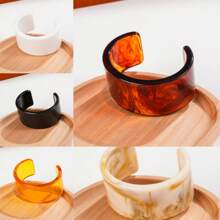 Women's Fashionable And Versatile Open Resin Bracelet, Women's INS Style Bangle