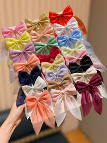 23 - Piece Set Of Gentle Mori Style Flowing Bow Hair Clips - Versatile For Dates And Commuting
