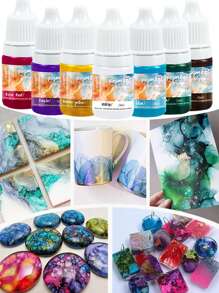 24 Colors Epoxy Resin Pigment Transparent UV Epoxy Resin Dye Liquid For UV Resin Coloring Resin Jewelry Making