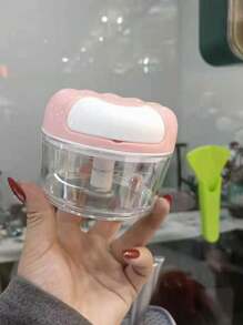 1pc Manual Garlic Press, Garlic Mincer, Garlic Crusher, Small Cooking Machine, Catering Grinder, Handheld Garlic Grater, Onion Chopper, Vegetable Cutter, Food Processor Accessory, Vegetable Slicer, Whisk, Mini Meat Grinder, Easy To Clean Multi-Functional Kitchen Tool, Plastic Material