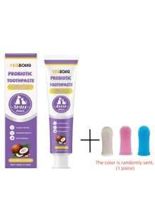 1/3PCS Pet Toothpaste, Pet Teeth, Clean, Stained Teeth, Yellow, Bad Breath, Fresh Breath, Dog Super Soft Pet Finger Toothbrush Silicone Tooth Brush Tool Dog Cat Cleaning