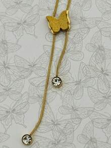 1 Piece Of Unique And Fashionable Style Necklace With Butterfly Figures To Give A Touch Of Elegance Or Sexy On Vacations Or Parties - 蝴蝶型 - 查看 5