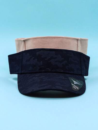 Gorra de visera con diseño en relieve, protección solar, casual, ideal para salidas de verano o en la playaEstampado en TexturaCasualPoliéster