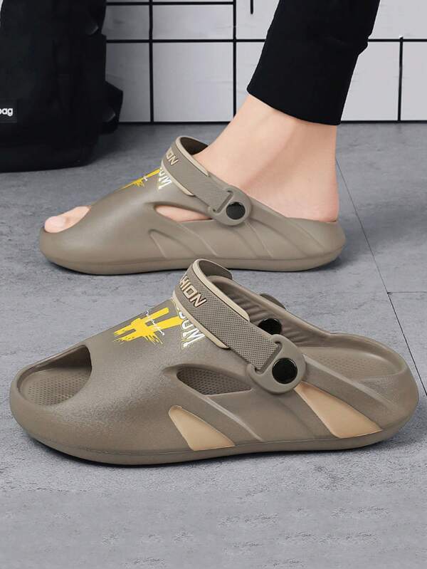 Women's Strap Sports Sandals, Soft Sole Fashionable Outdoor Casual Slip-On Slippers, Comfortable Beach Vacation Sliders
