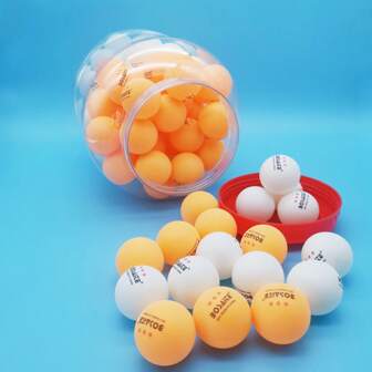 55 stuks/emmer Nieuwe materiaalwedstrijd & training pingpongballen, 40+ hoge elasticiteit, geschikt voor serveermachine, professionele pingpongwedstrijd & training