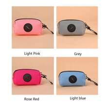 Portable Outdoor Dog Poop Bag Holder - Multi-Color Pet Waste Dispenser , Comfortable And Durable Poo Bag Dispenser For Walking, Hiking, Camping Essential Walking Accessory,Pink Blue Black Grey Green. - Multicolor - View 8