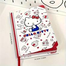 Sanrio 1 pièce Cahier Sanrio hello kitty pour enfants de format A5, cahier de bureau officiel sous licence avec couverture rigide, papier à rayures, design de personnage mignon, sans plume, idéal pour les étudiants, petit carnet pratique, cadeau pour les vacances et la rentrée scolaire