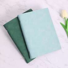 1/2/3 Libros, Cuaderno con tapa blanda desmontable, 60 hojas 120 páginas, estilo minimalista; Material suave, encuadernación espiral para reemplazo fácil, papel amigable con los ojos para escritura a doble cara, adecuado para oficina/escuela/vida diaria/cuaderno/bloc de dibujo, disponible en dos tipos de páginas, rayadas y en blanco.