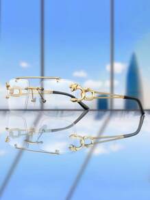 1pc Women Square Frame Leopard Print Personalized Glasses For Summer Beach Vacation, Outdoor, Travel